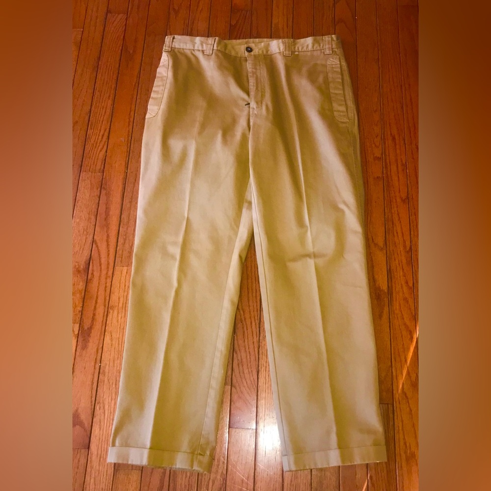 New Orvis Men’s Chino Pants Field Khaki Cotton Reinforced 36x30